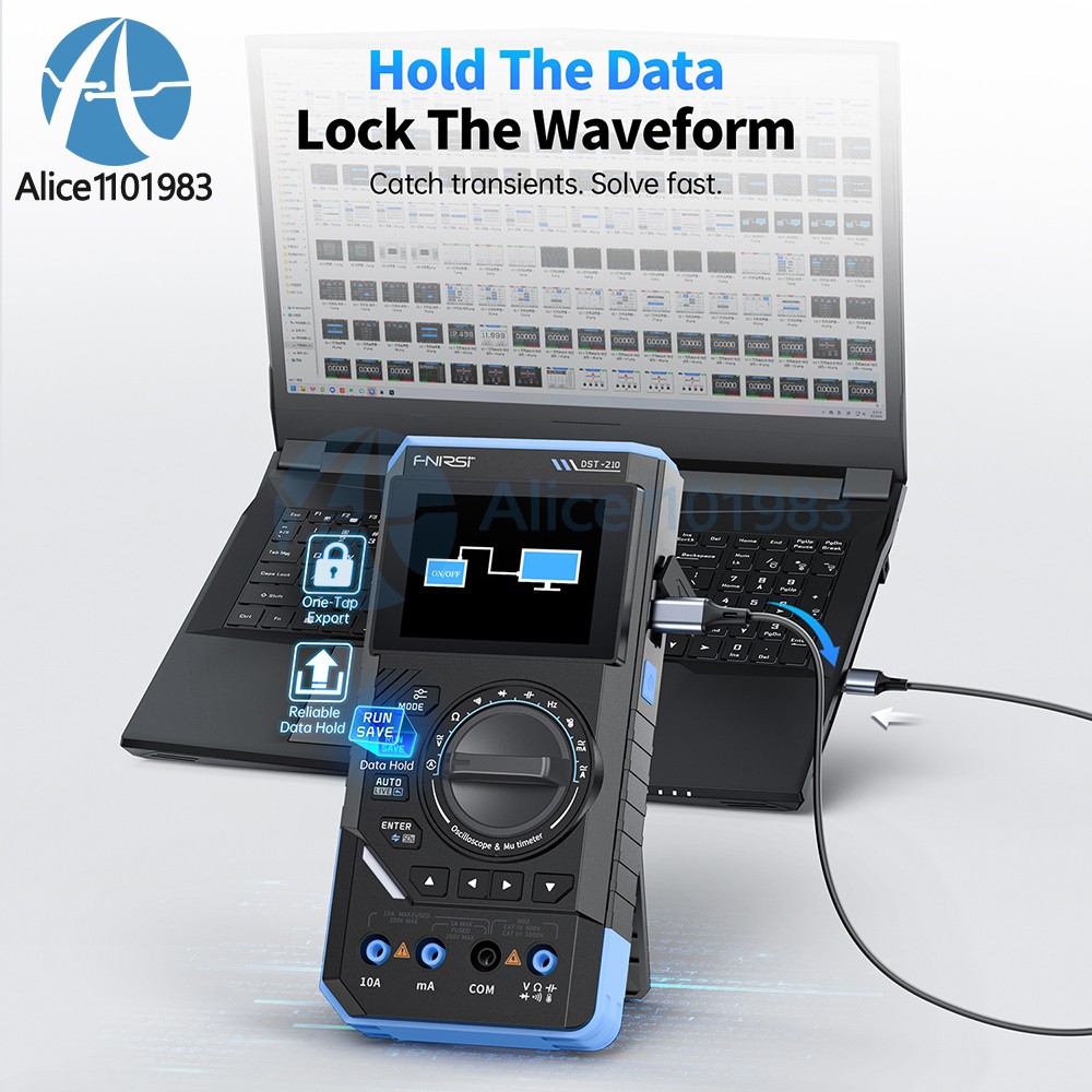 FNIRSI 2C23T 2C53T Digital Oscilloscope Multimeter Function Signal Generator