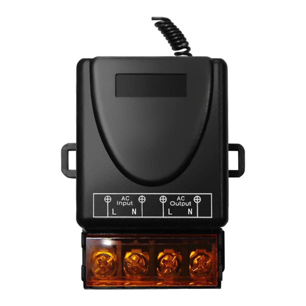 1Pcs AC 90-220V 30A RF Relay Wireless Remote Control Switch + 433MHz Remote