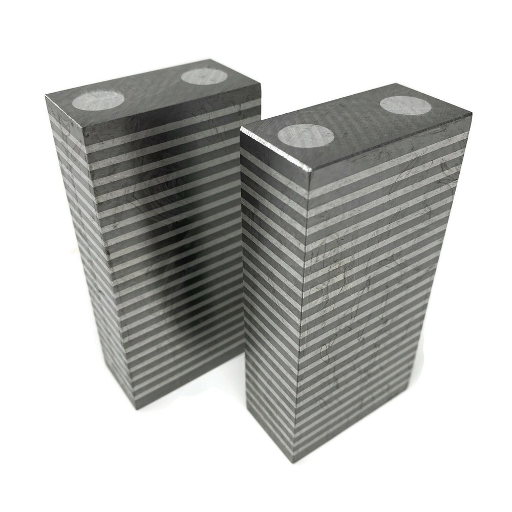Magnetic chuck parallel pair 1x2x4" precision setup on magnetic chuck #703E