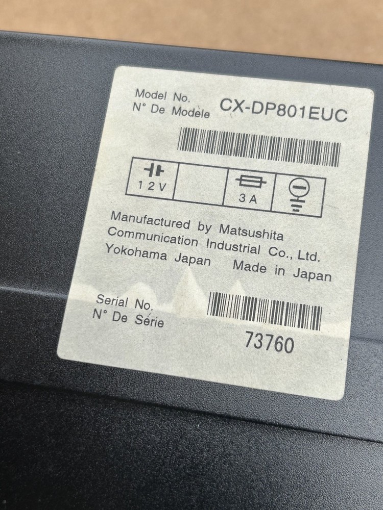 Panasonic 8 CD Changer Model cx-DP801EUC LOOK