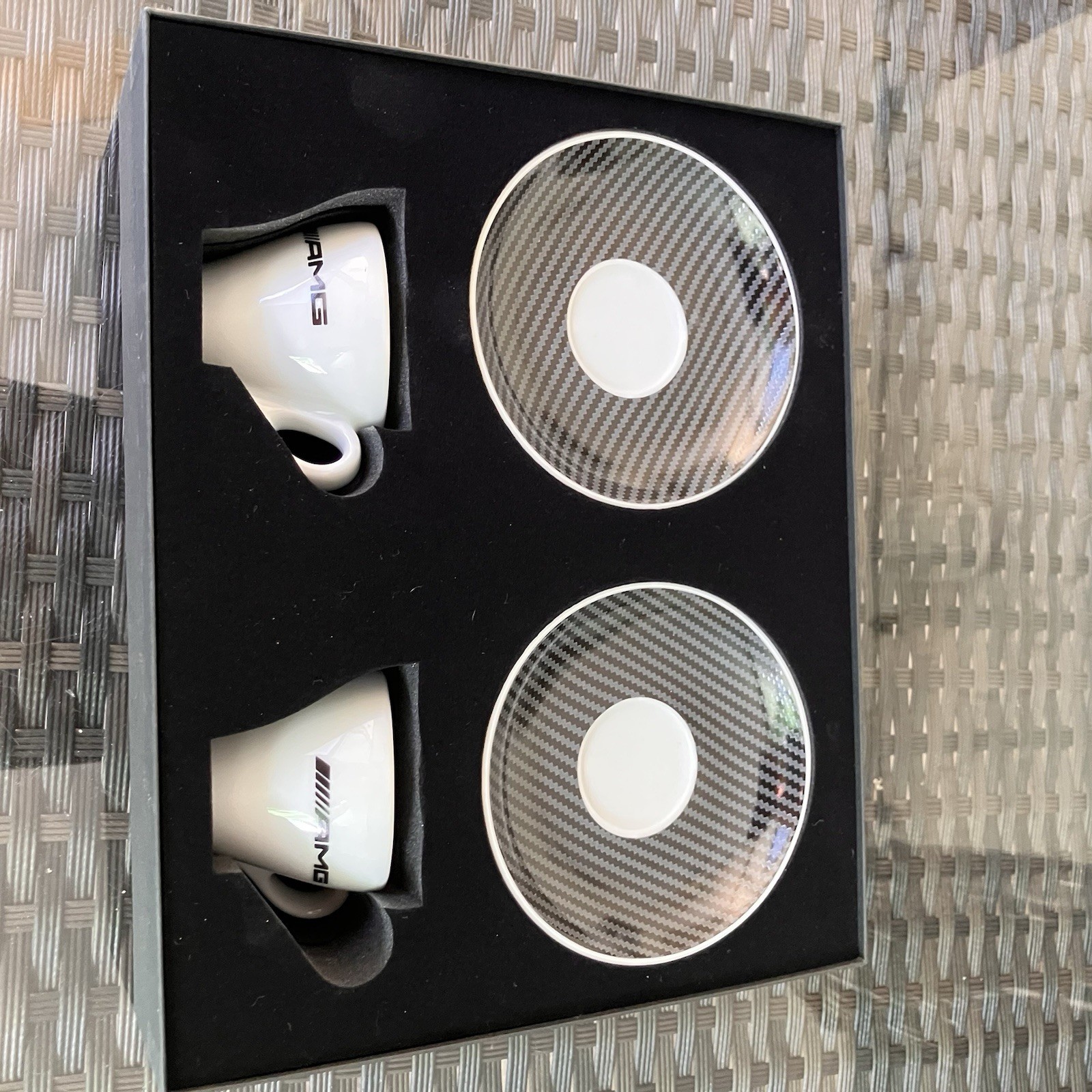 Mercedes-Benz AMG ASA Selection Espresso Cup Set 2 Racing Rare Saucer