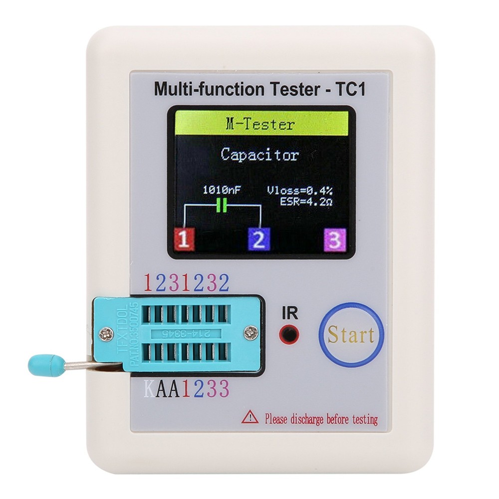Multifunction Transistor Tester Portable Operation For Electronics Hobbyist Use