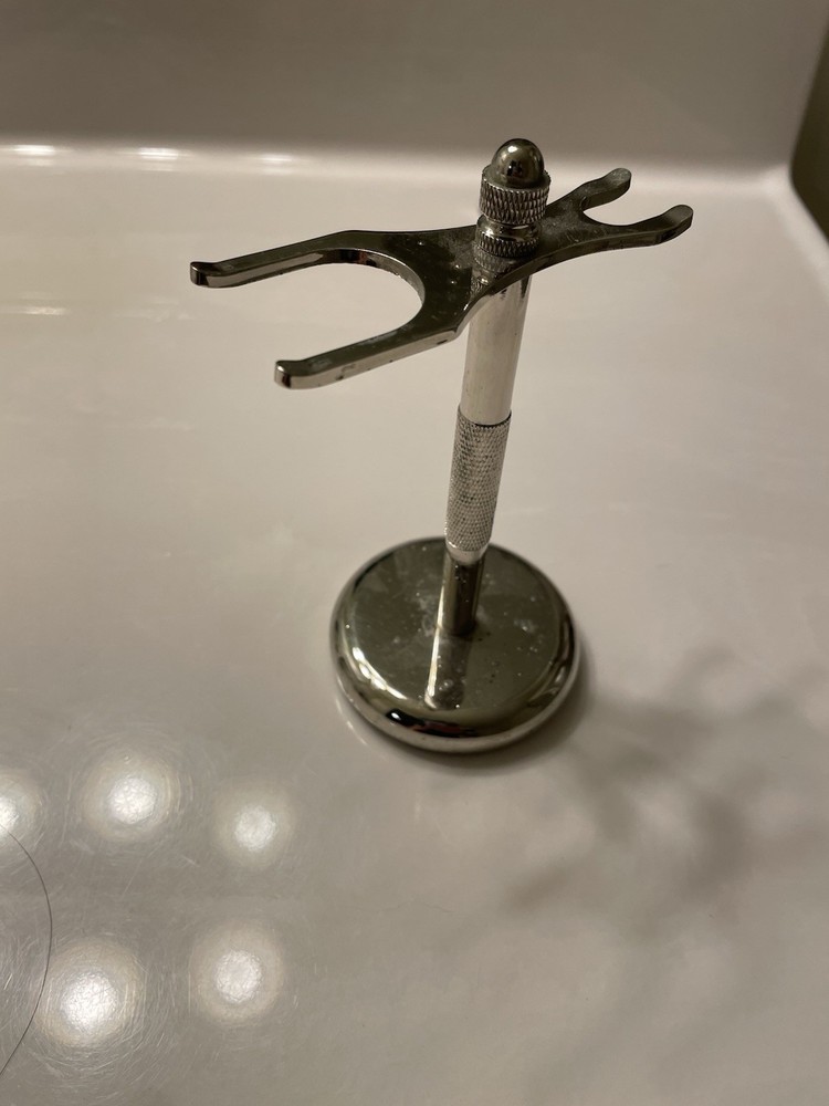 Marble Shaving Bowl, Razor/Brush Stands Set