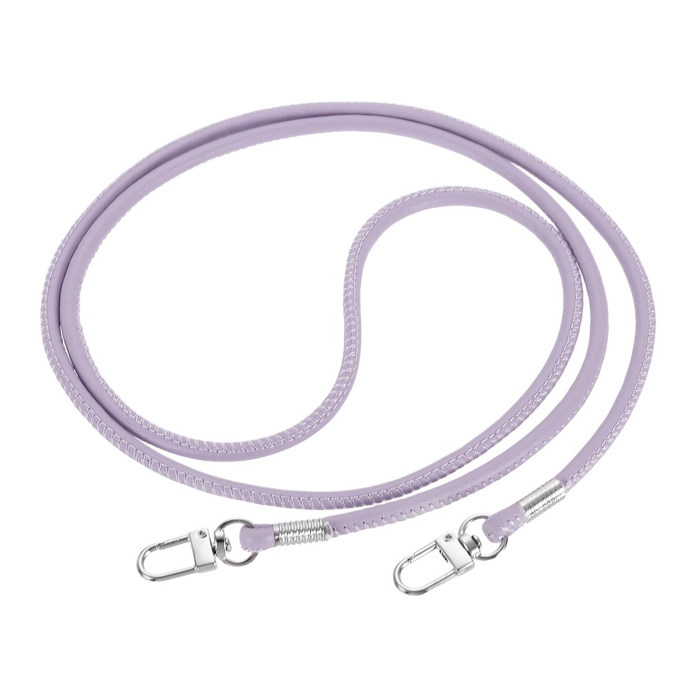 Crossbody Replacement Chain Strap, 120cm Thin Soft PU Strap (Purple)