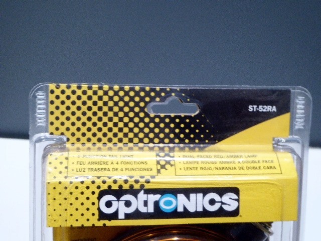 NEW! OPTRONICS ST52RA DUAL SIDE RED/AMBER PEDESTAL MOUNT 4-FUNCTION SIGNAL LIGHT