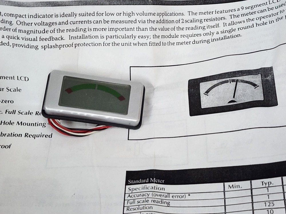 NIB MARTEL ELECTRONICS QM130M LCD PANEL METER
