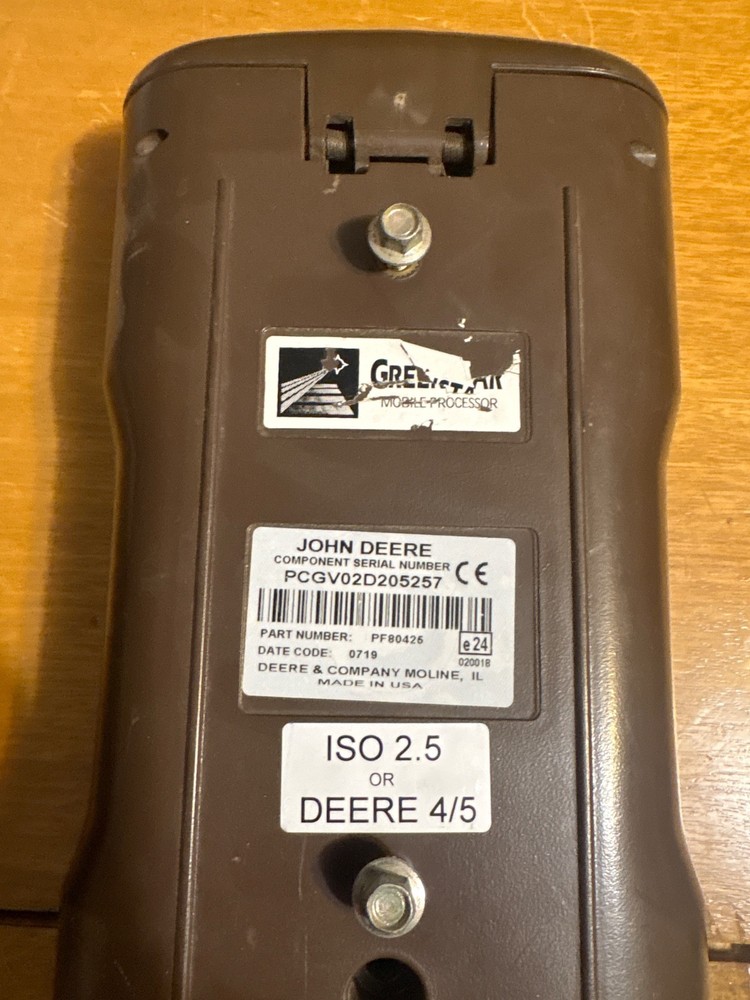 John Deere GreenStar Brown Box data processor and cards field doc/traking
