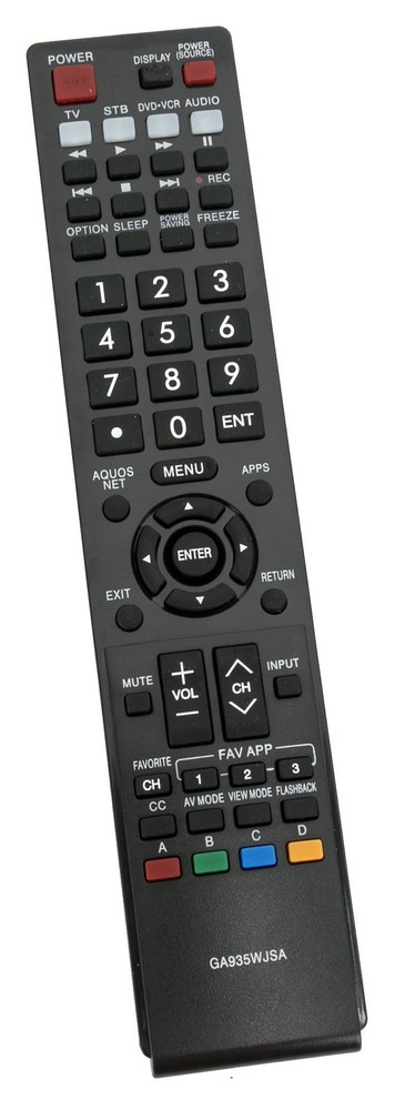 GA935WJSA Replace Remote Control for Sharp Aquos TV LC60LE832U Black