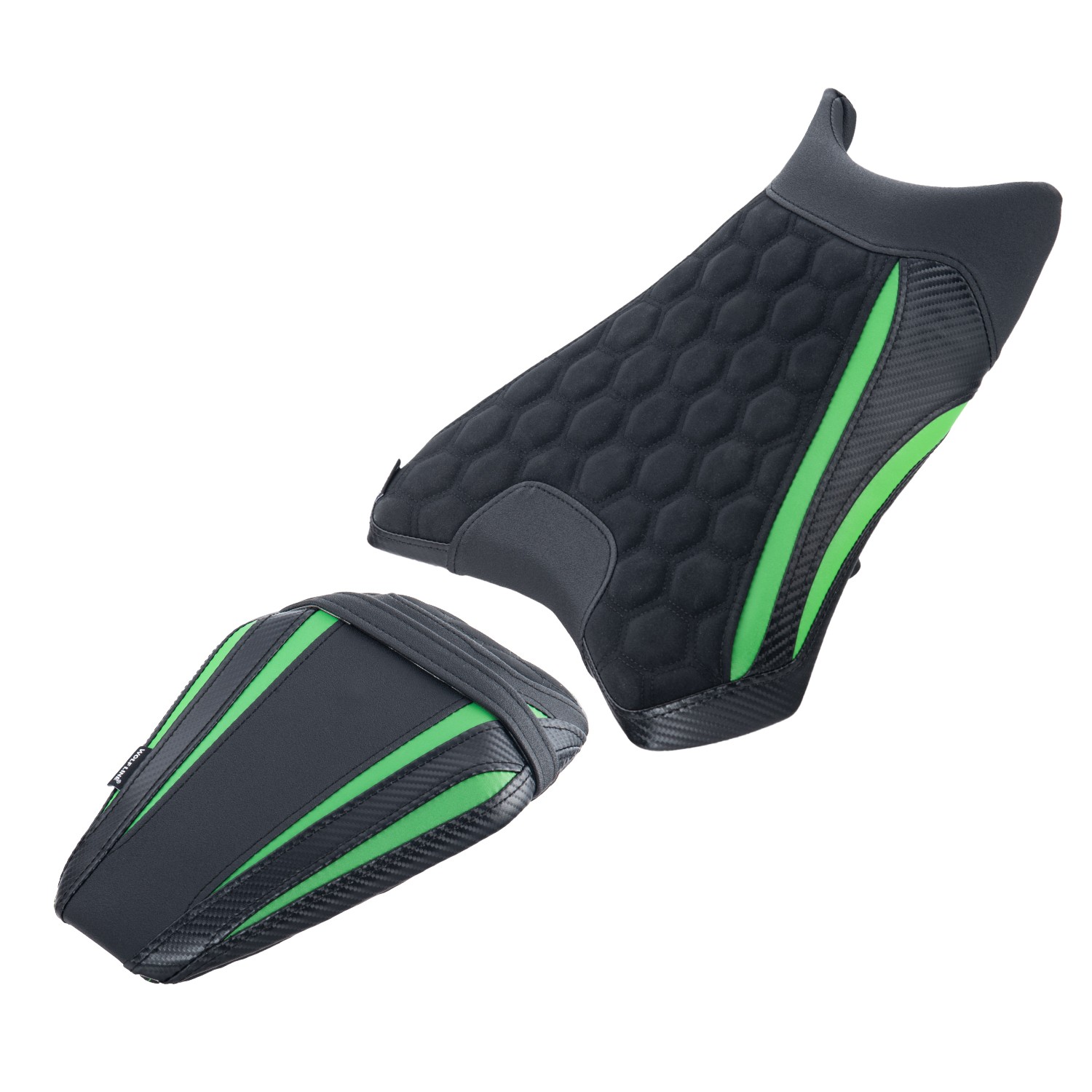 WOLFLINE Dual Seat Rider Passenger Seat For Kawasaki ZX-6R 2019-2025 Comfort