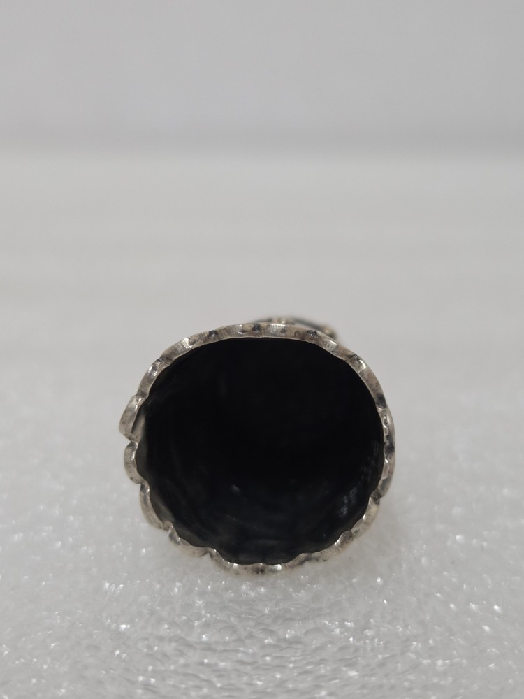 Sterling Silver Ornate Thimble Scroll Leaf Pattern Scalloped Edge Vintage