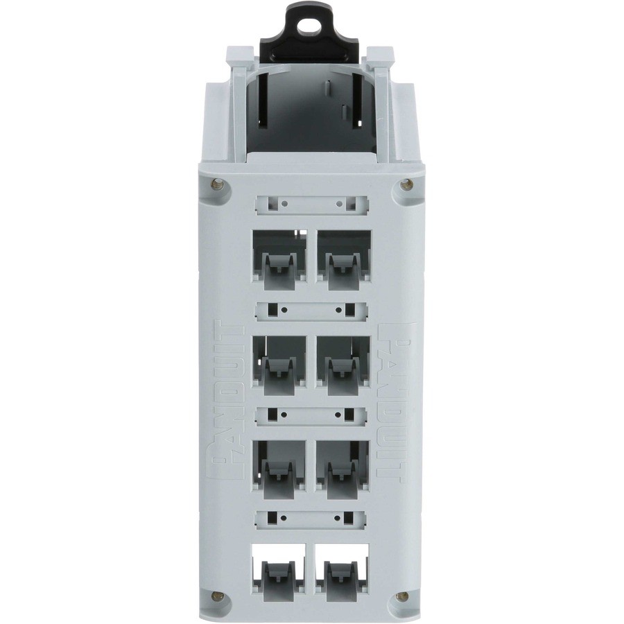IndustrialNet Mini-Com 8-port DIN Rail Shielded Patch Panel (cdpp8rg-s)