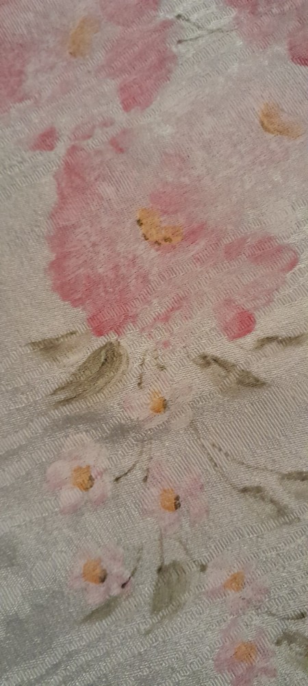 Hand Painted Shantung Double Bedspread