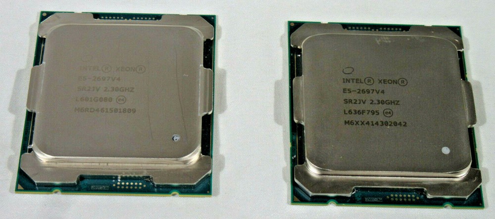 INTEL E5-2697v4 XEON PROCESSOR SR2JV - LOT OF 2