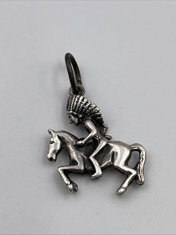 Sterling Silver Riding Apache Charm