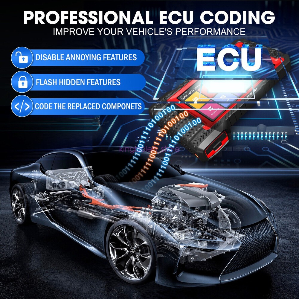 2025 KINGBOLEN K7 Elite OBD2 Scanner Car Diagnostic Tool Key Programming Coding