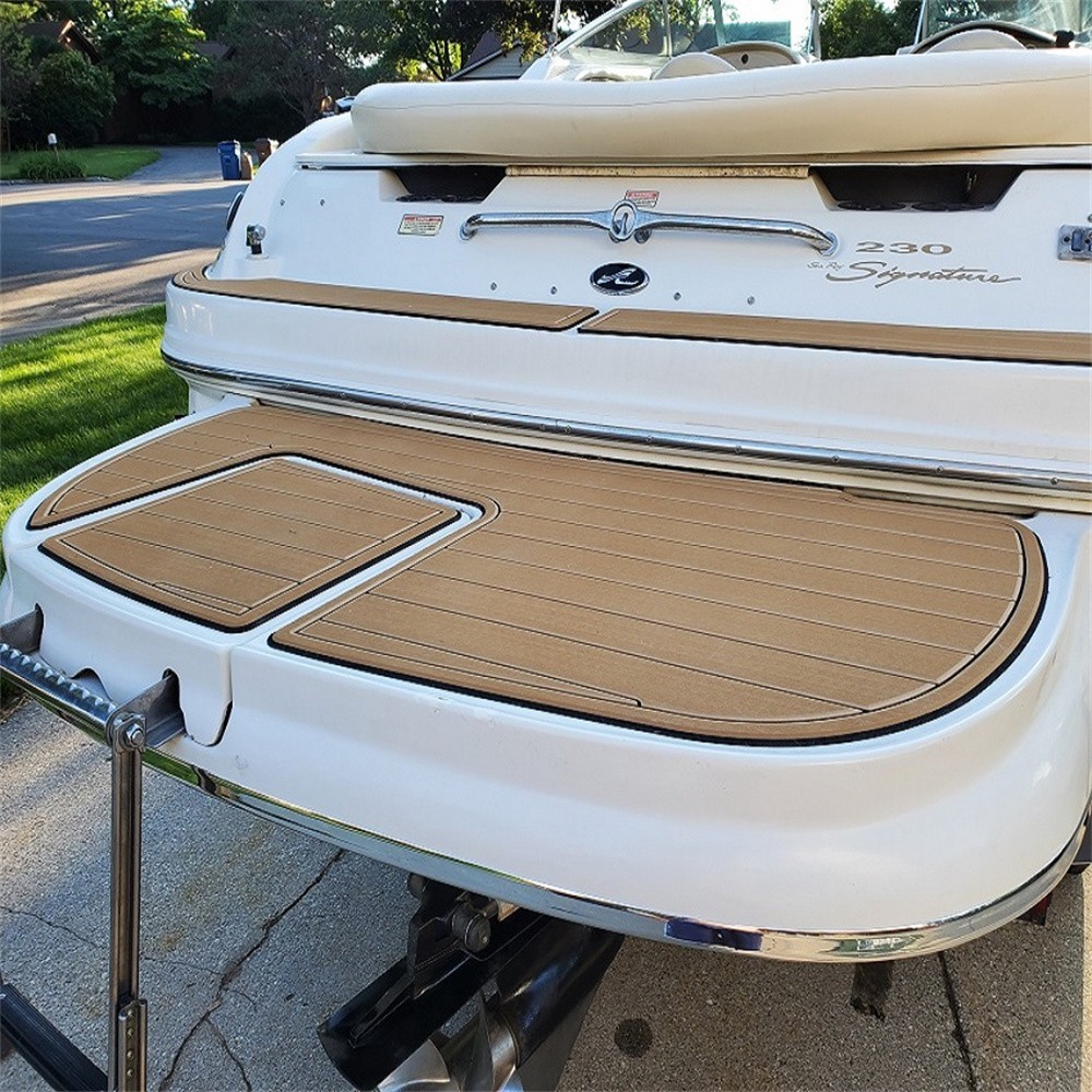 2007 Sea Ray Sundeck 260 Swim Platform Pad Boat EVA Teak Deck Floor