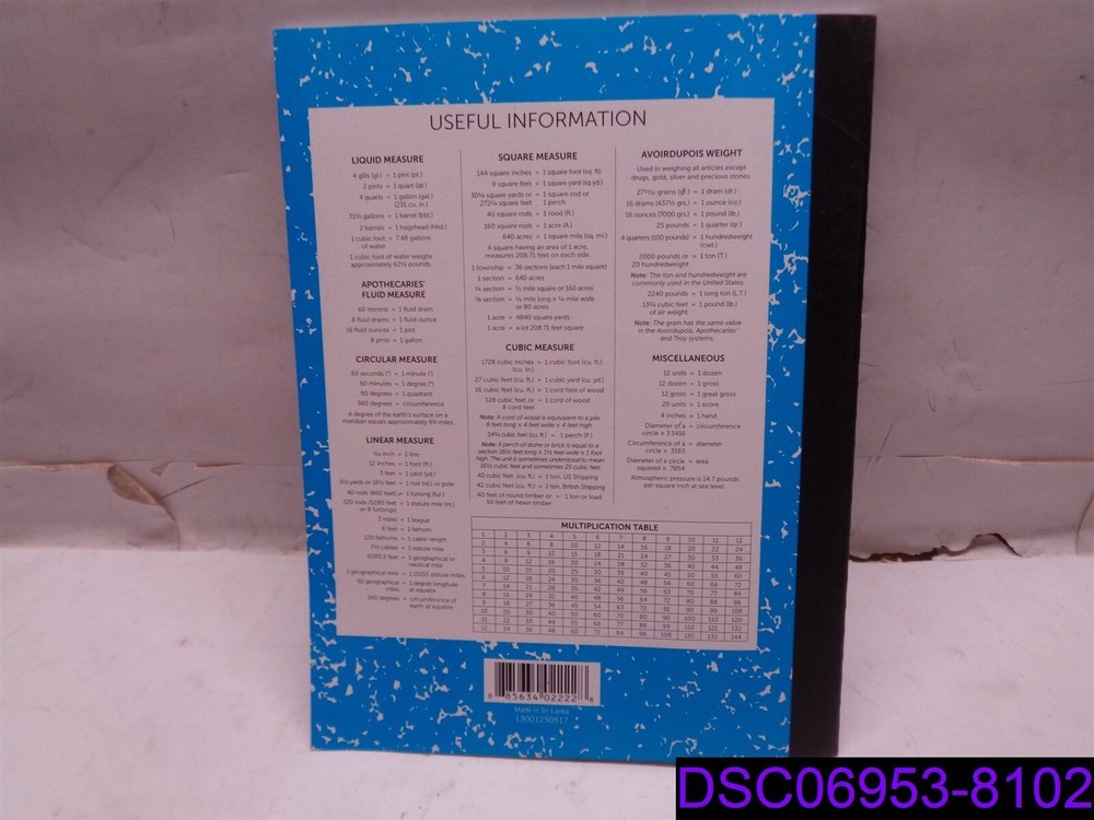 Qty = 27: School Smart Grade 2 Composition Books