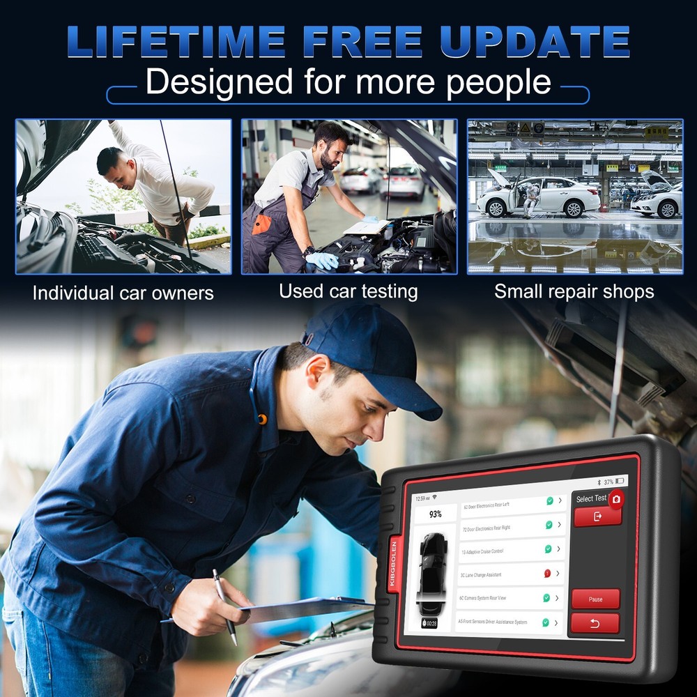 KINGBOLEN S6 BiDirectional OBD2 Diagnostic Scanner Tool Key Coding CANFD MK808BT