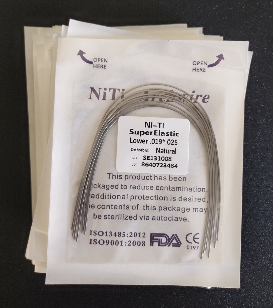 10 Packs 100 Pcs Super Elastic Niti Arch Wire Rectangular Bows Nature Form