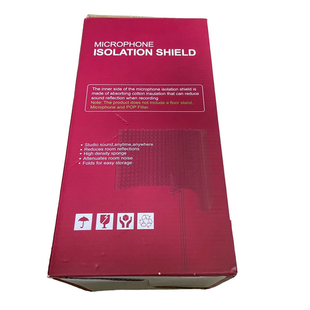 New Aokeo Microphone Isolation Shield Model AO 505 Metal Shell Studio Sound