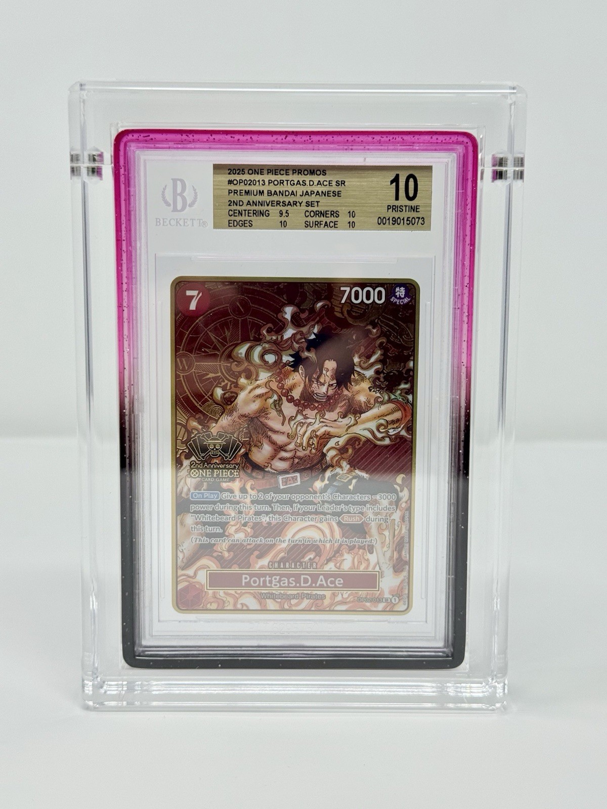 BGS Graded Card Acrylic Display With Gradedguard Acrylic Case