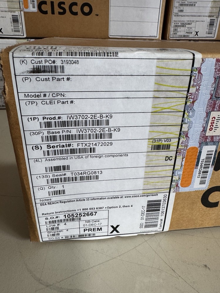 Cisco IW3702-2E-B-K9 Industrial Wireless Access Point