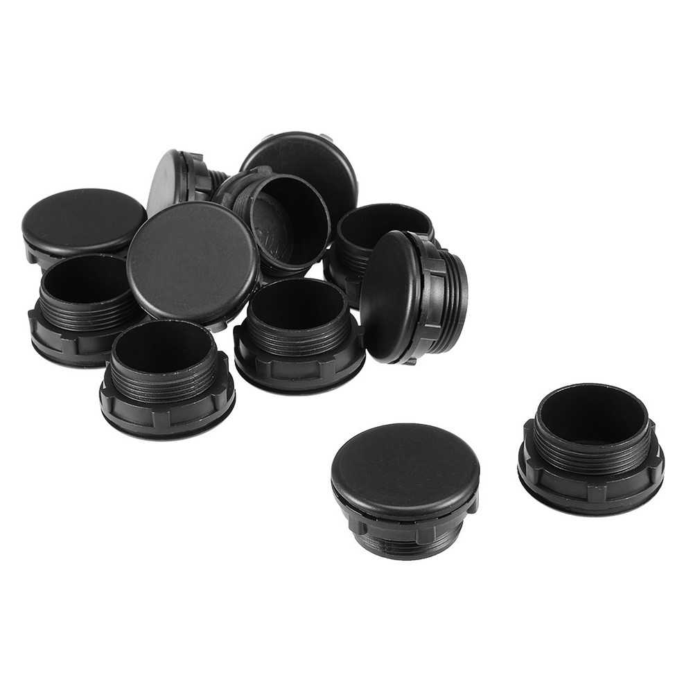 12 Pack 30mm Black Plastic Push Button Switch Hole Panel Plug