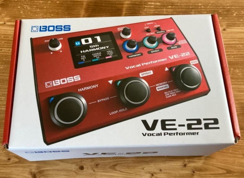 BOSS VE-22 Vocal Performer Effects Processor Vocal Pedal
