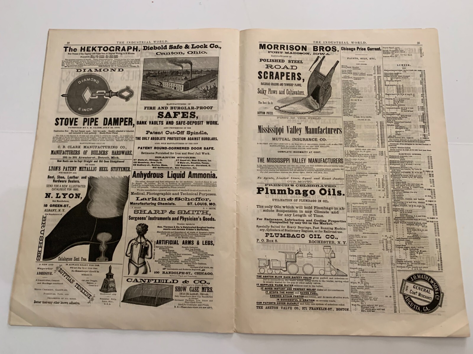 1880 Commercial Industrial World Advertiser Magazine Chicago September 2 1880