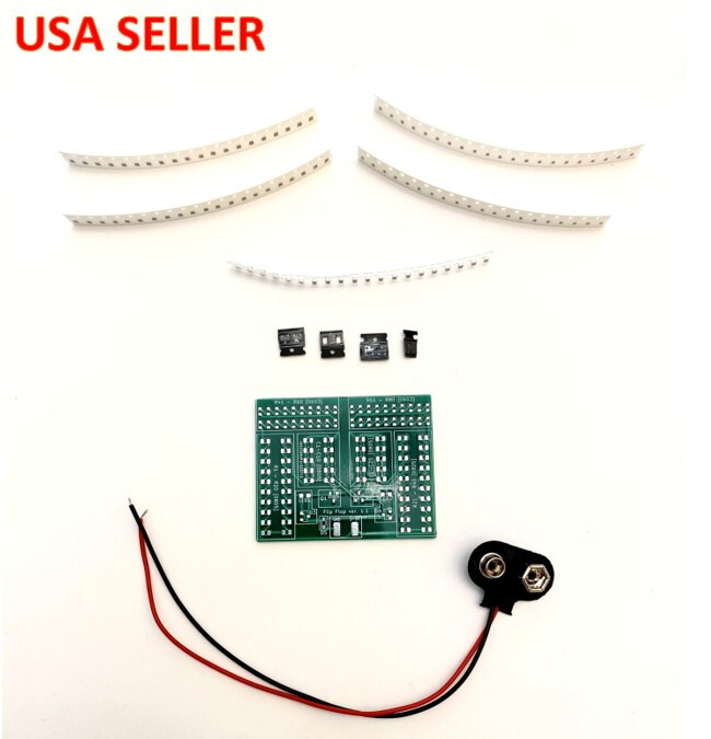 SMD/SMT Electronics Soldering Practice Circuit Board Kit - Flip-Flop
