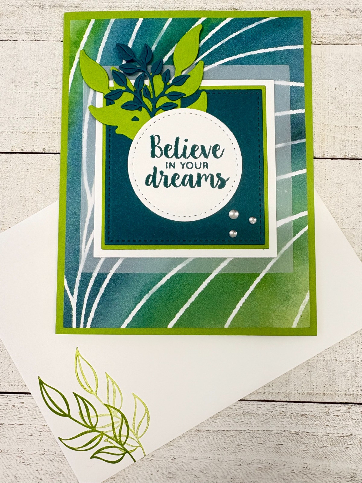 Stampin' Up! Card Kit - PAINTED ILLUSIONS - All Inclusive Set of 4 Cards