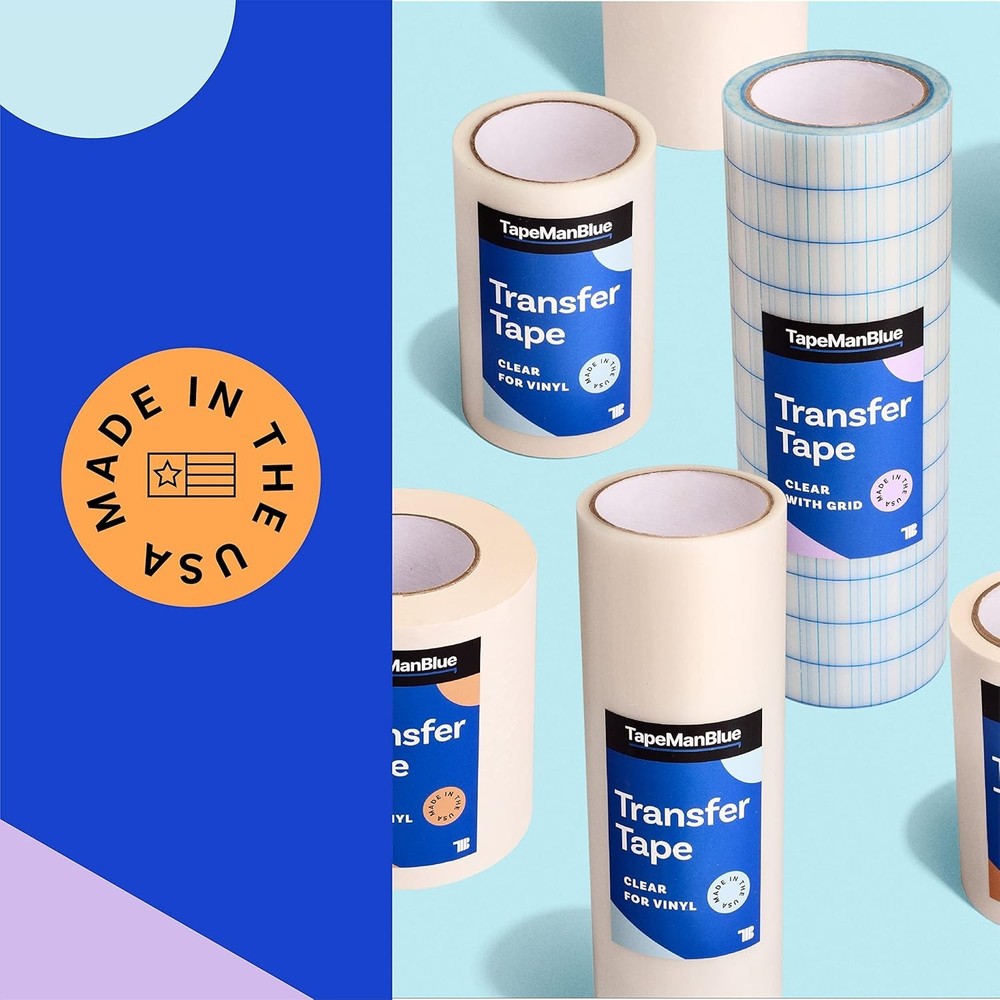 Transfer Tape for Vinyl 24 inch x 100 feet Paper with Layflat Adhesive. Ameri