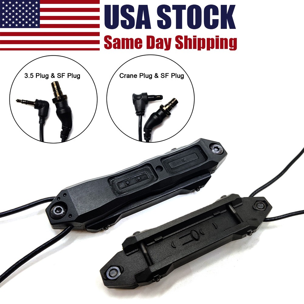 Remote Switch For Tactical Flashlight / Indicator - SF Plug Combo 3.5mm / Crane