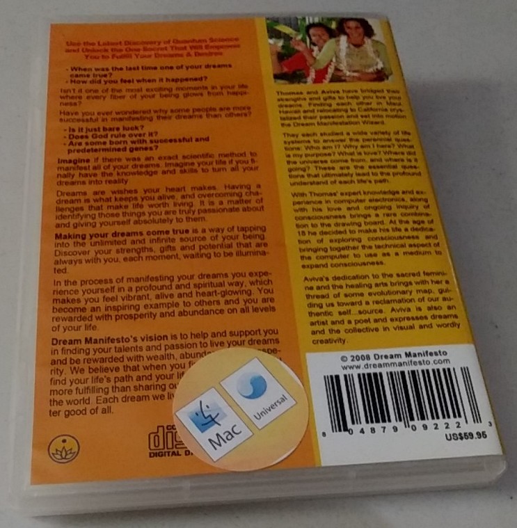 Dream Manifestation Wizard Quantum Method for Manifesting Your Dreams CD-ROM OOP