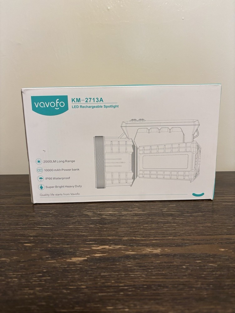 Vavofo LED Rechargeable Spotlight Handheld Flashlight