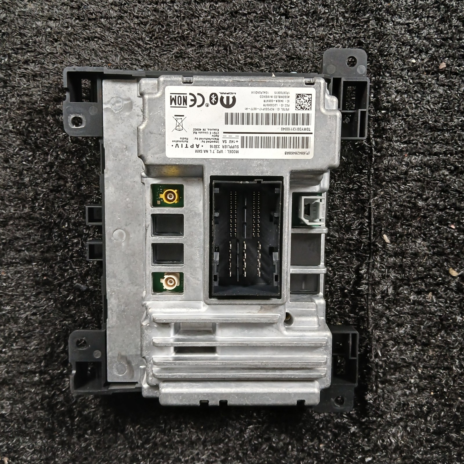 DODGE CHARGER Display and receiver 7.0" screen w/(SiriusXM) 68428468AB 18 20