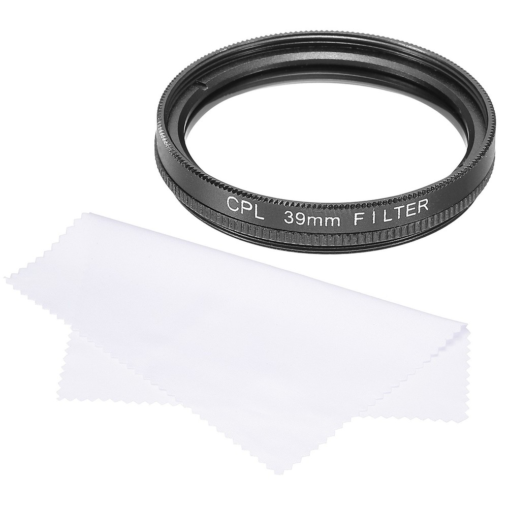 39mm Circular Polarizer Filter, Polarizing Filter with Cleaning Cloth