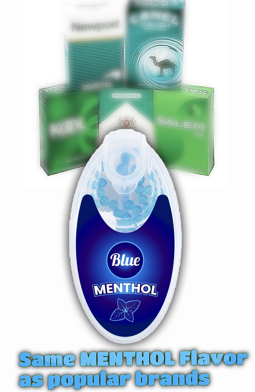 Cigarette Crush Balls Blue Menthol Aroma Burst Beads (20X Bundle) 2000 Count