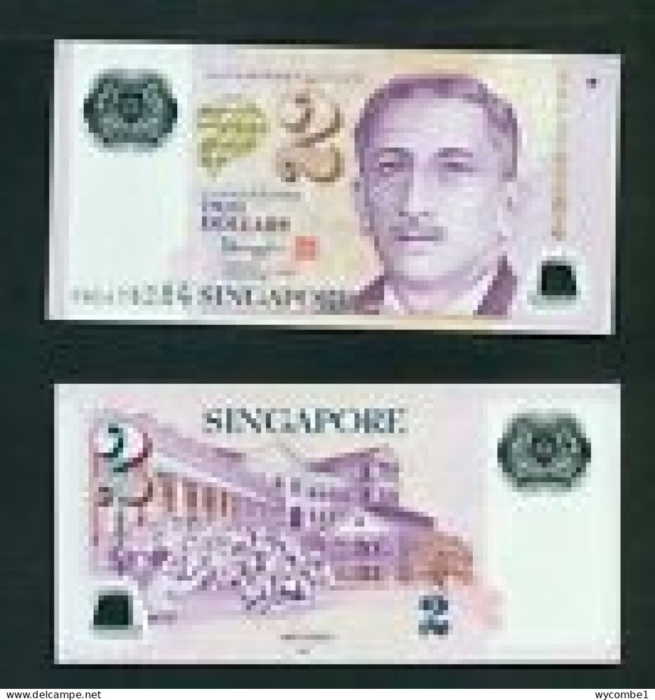 SINGAPORE - 2016 2 Dollars UNC