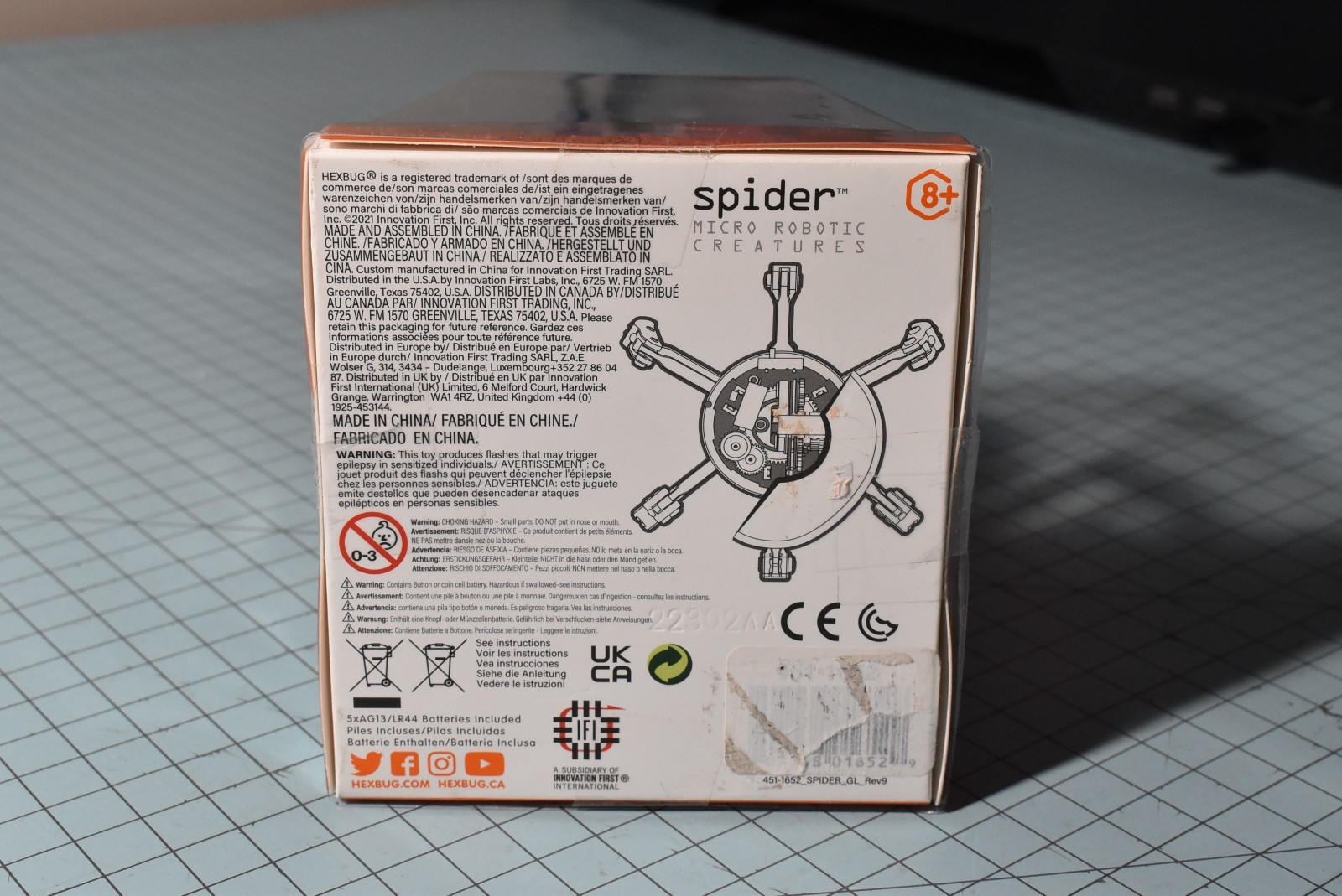 Hexbug Spider Tarantula RC Controlled Blue Mechanical Robotic NEW