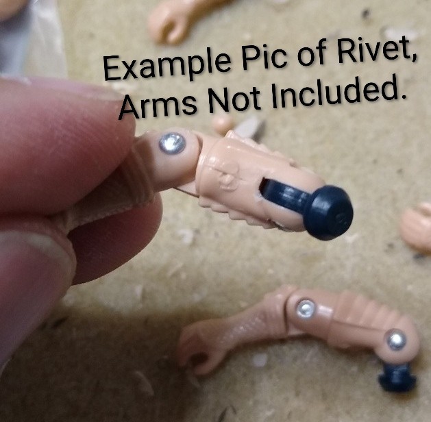 New Gi Joe• FunSkool •Estrela Approximately 200 Pieces Arm Rivets