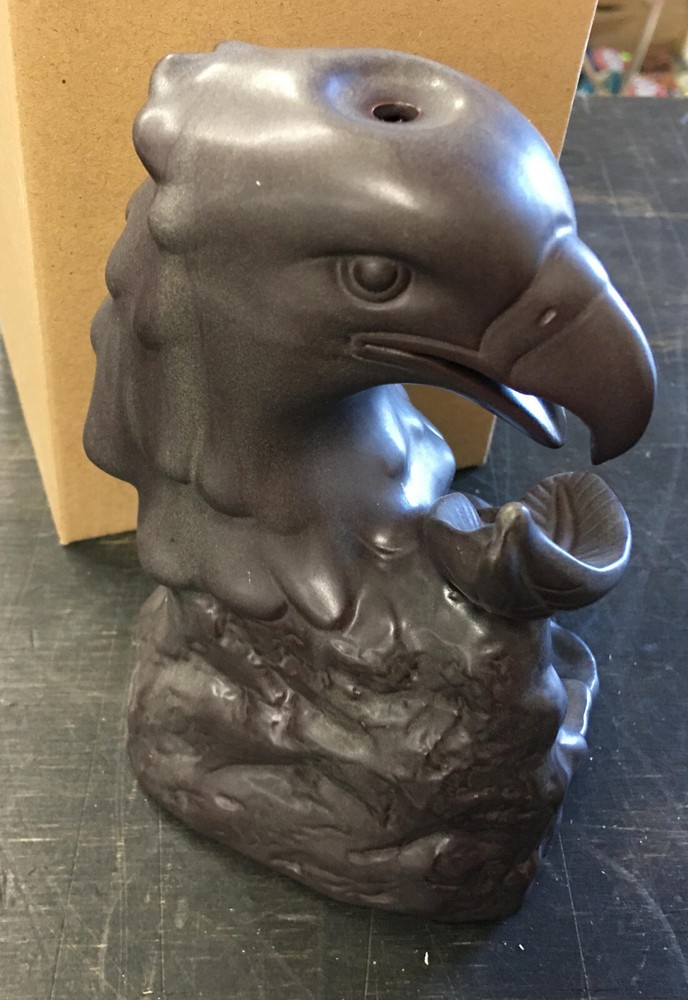 Eagle Head Backflow Cone Incense Burner holder waterfall ceramic reverse