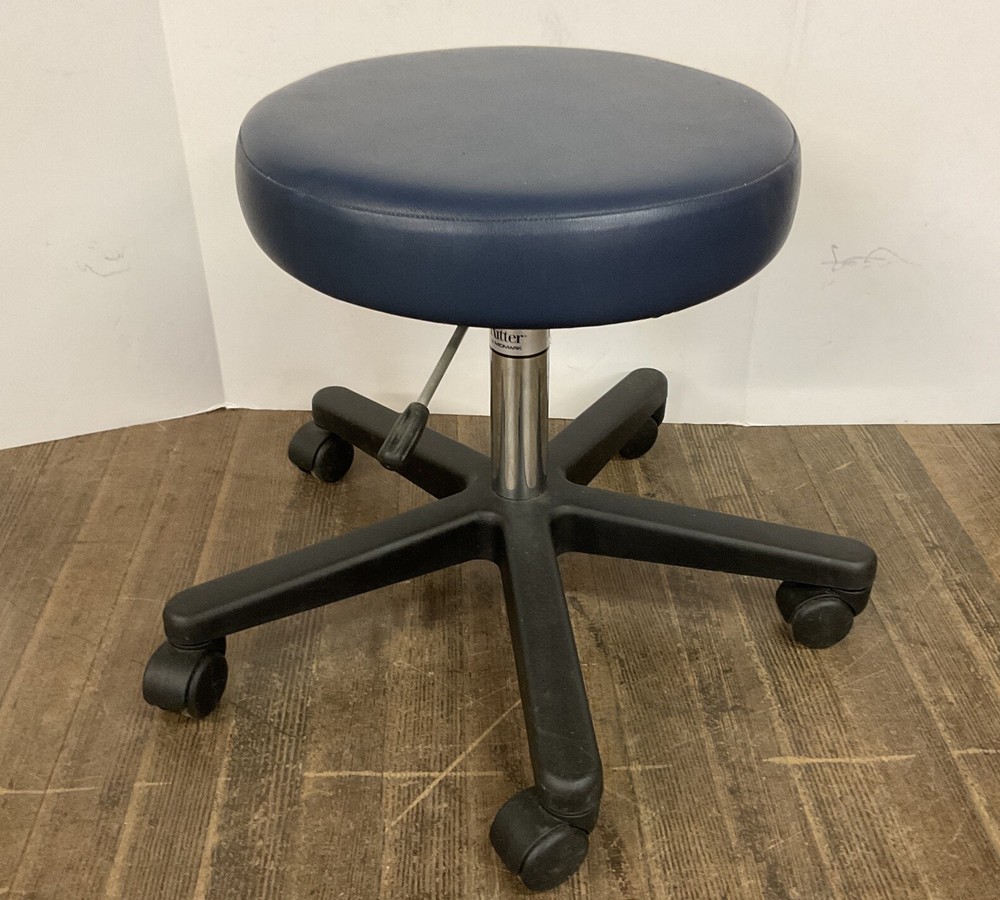 Pre-Owned Ritter 272 Exam Stool Pneumatically Adjustable Midmark New Upholstery
