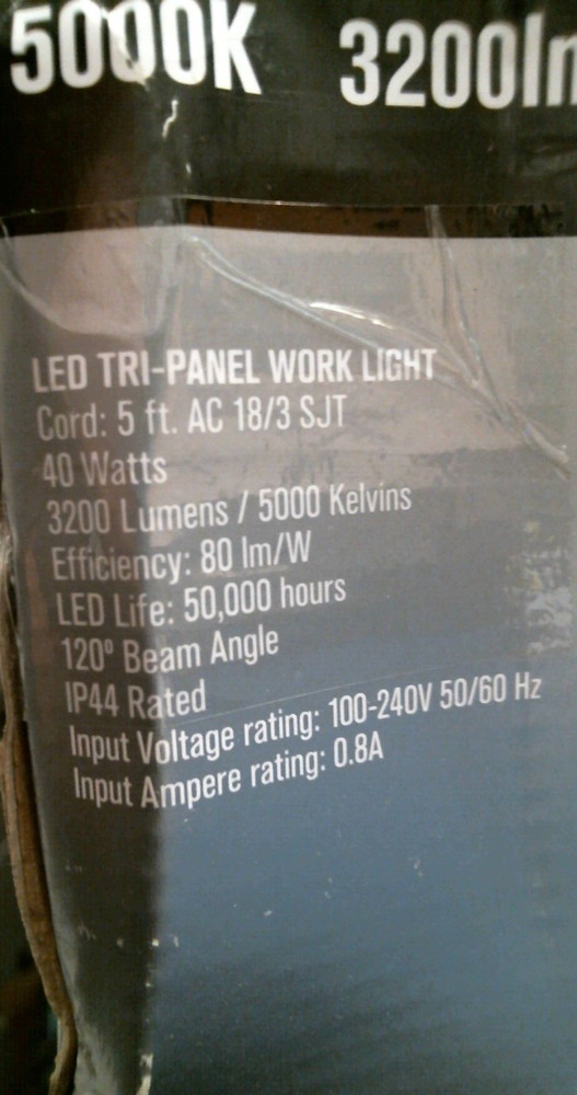 ACE LED Tri-Panel Work Light (3422904) FS