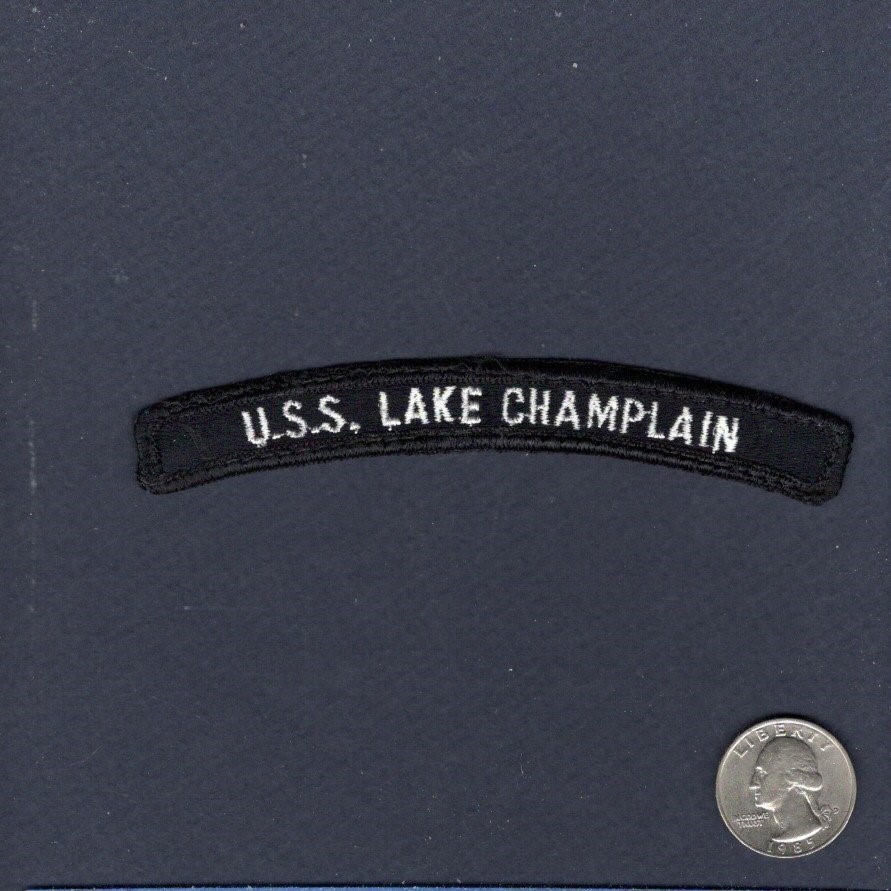 CG 57 USS LAKE CHAMPLAIN NAVY Ship Squadron Enlisted Uniform Rocker Patch