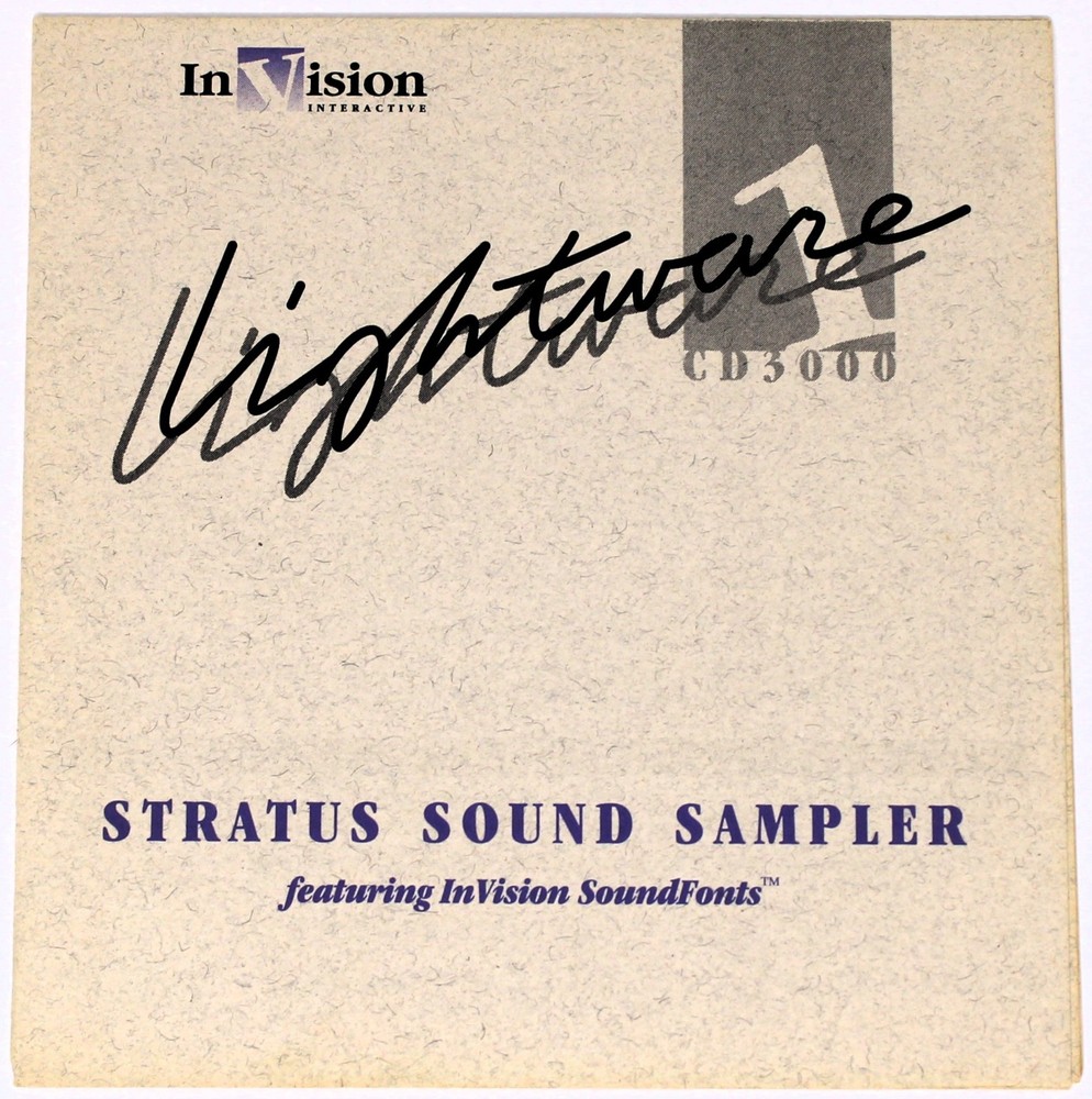 InVision Interactive Lightware 1 Stratus Sampler Akai Format Library Sampling CD