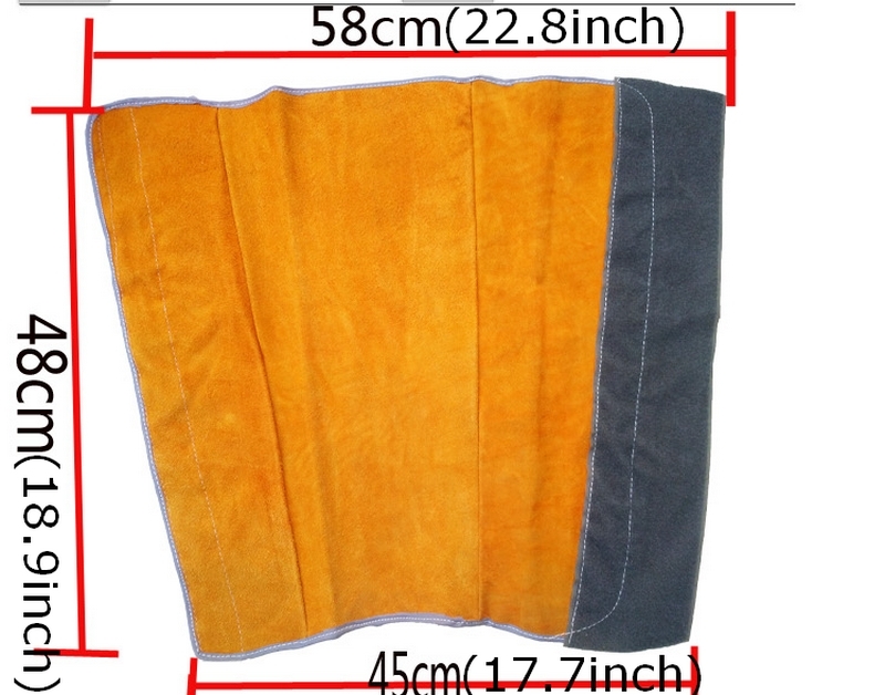 Spilt Leather Fire Flame Protective Welding Leg Guard Protector