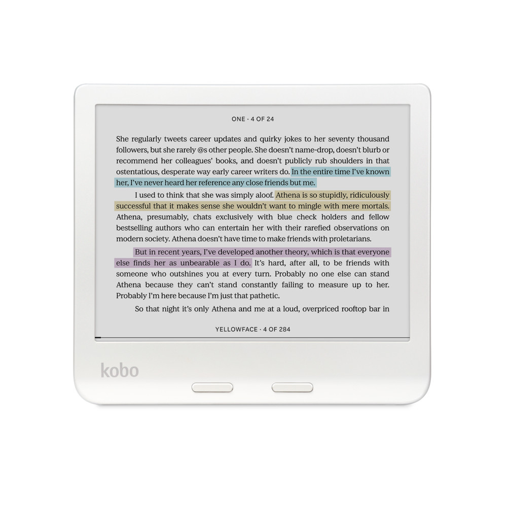 Kobo Libra Colour eReader 7" Glare-Free Colour E Ink - White (Open Box)