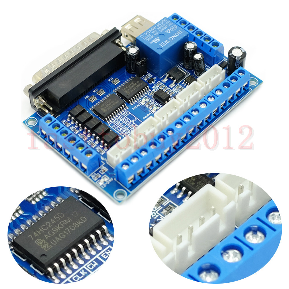 CNC MACH3 5 Axis Interface Breakout Board For Stepper Motor Driver CNC Mill