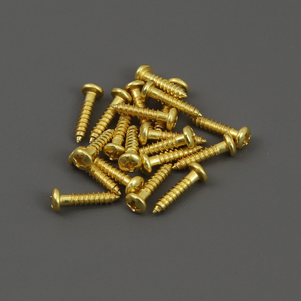 Pack of 20pcs Round Head Screws Guitar String Locking Nut Mounting Screws String